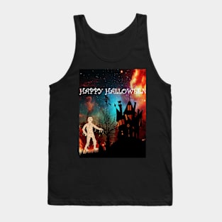 Halloween creepy mummy Tank Top